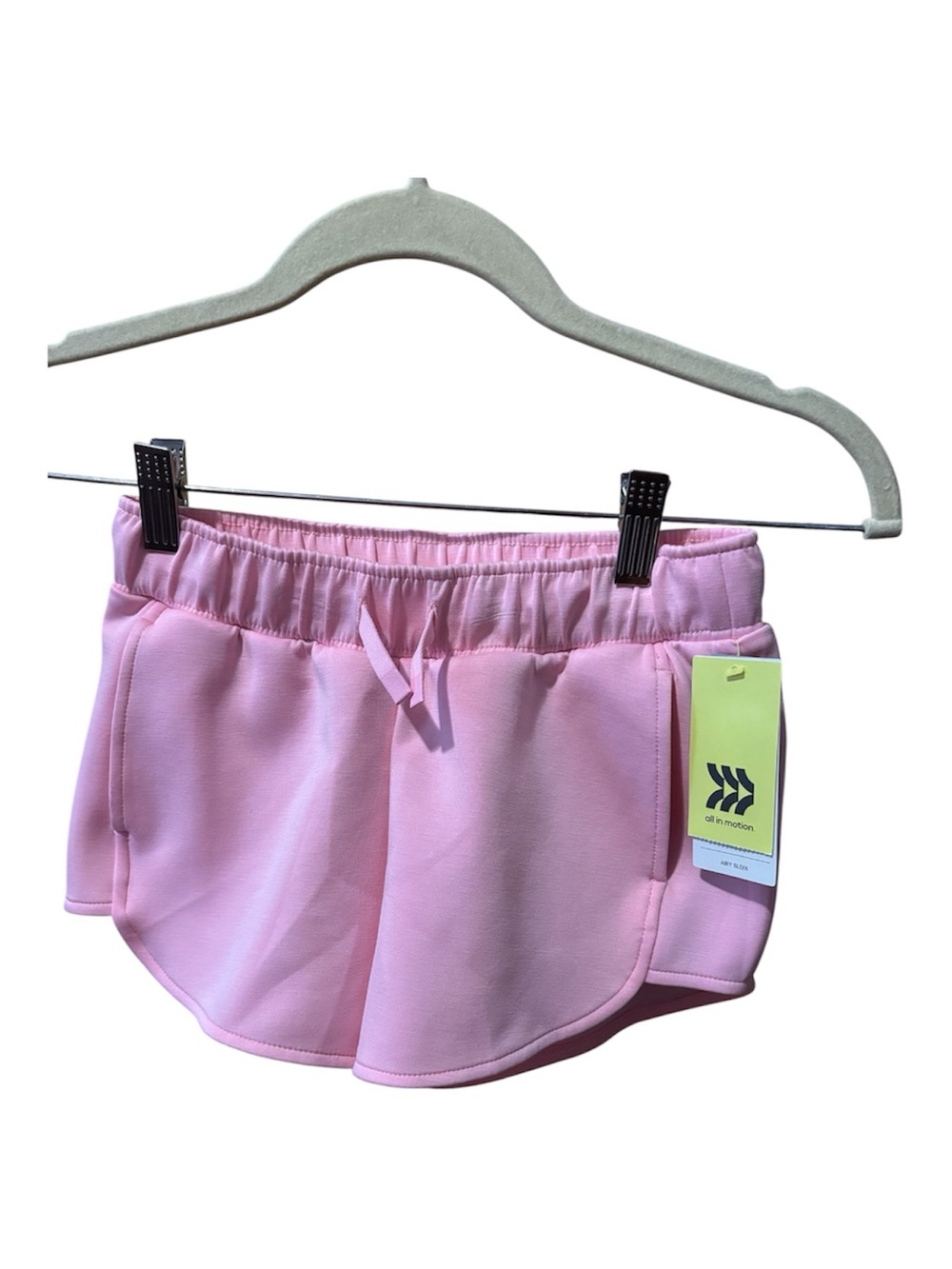 All in Motion Girls Airy Sleek Shorts - Size M (8) Pink